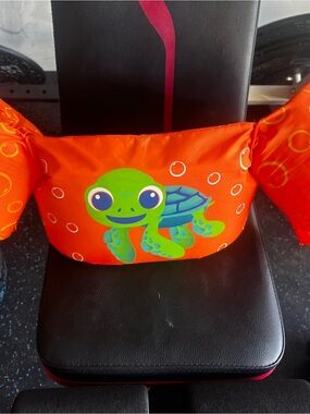 Toddler Orange Turtle Puddle Jumper